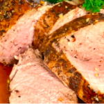 balsamic pork roast, dinner, pork, quick meal, nutritious